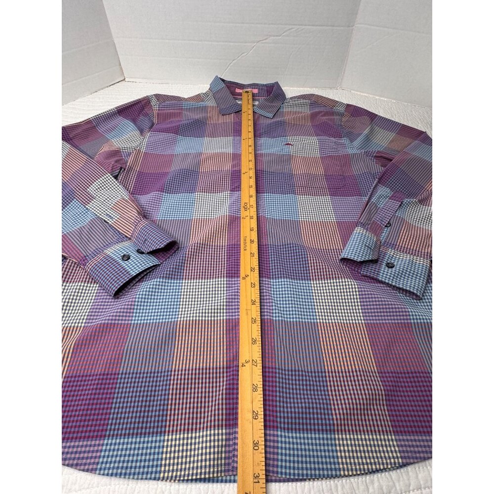 Tommy Bahama Siesta Key Men’s Shirt XL Paloma Plaid Long Sleeve - Picture 10 of 14